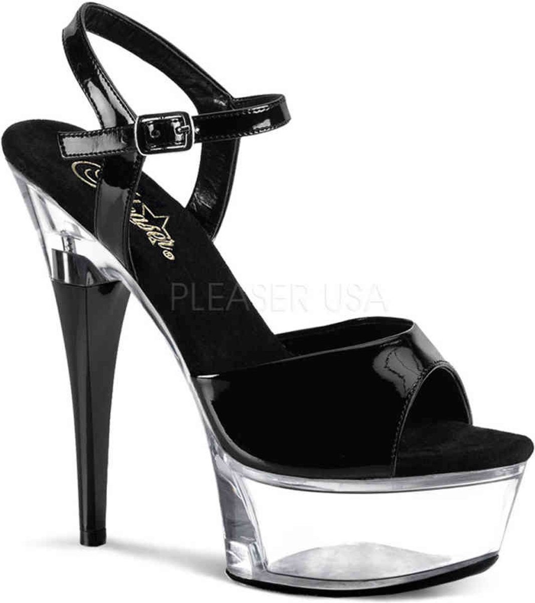 EU 38 = US 8 | CAPTIVA-609 | 6 Ankle Strap PF Sandal W/RS On Heel